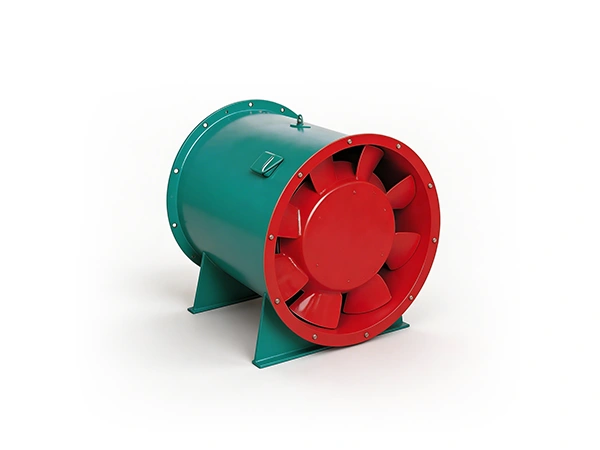 Fire smoke exhaust fan on white background