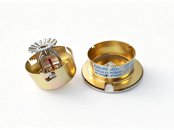Fire sprinkler on white background